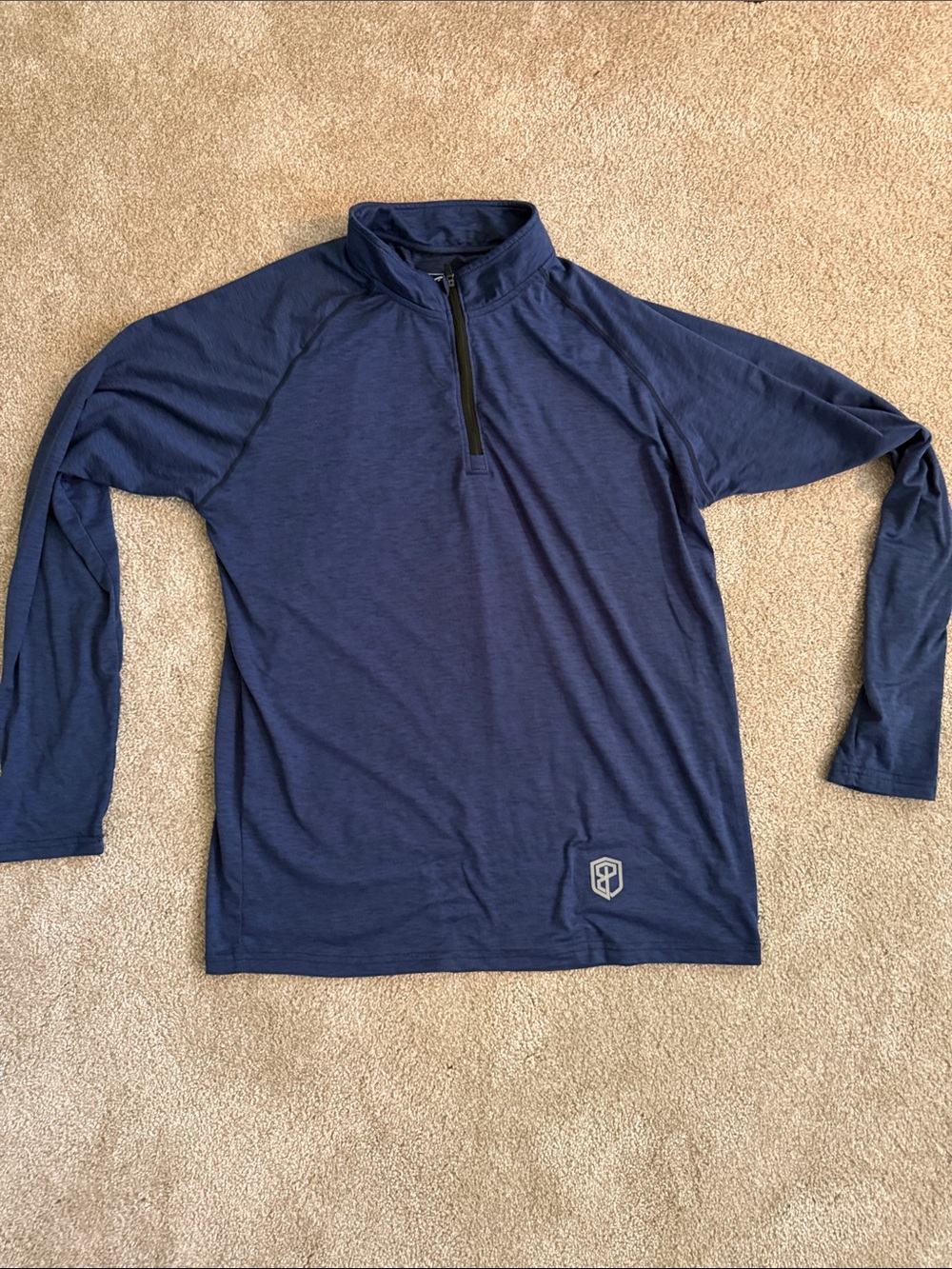 Born Primitive Navy Lightweight Quarter-Zip Performance Shirt Jacket
